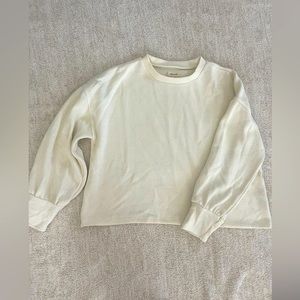 Madewell cream puff sleeve sweater size XL